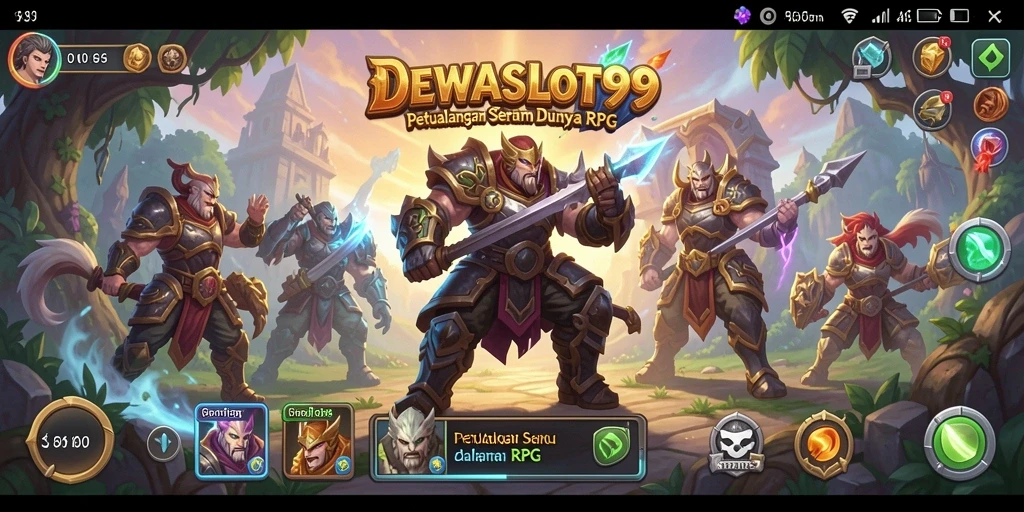 Screenshot DEWASLOT99 menampilkan aksi seru permainan RPG.