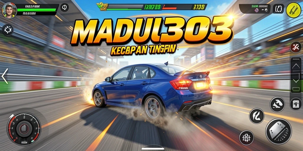 Gameplay seru dengan balapan cepat di MADU303.